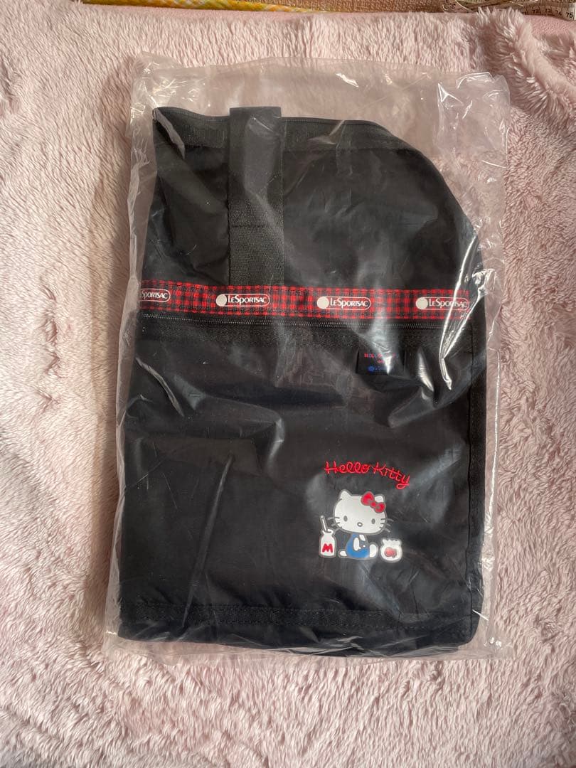 LeSportsac Hello Kitty ボストンバッグ ブラック 大きめ