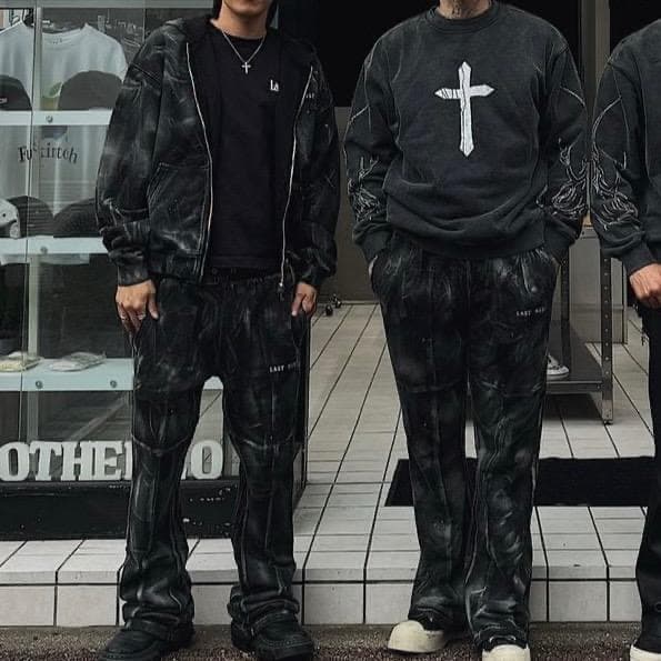 【即完売品✨️】LAST NEST WASHED SWEAT PANTS