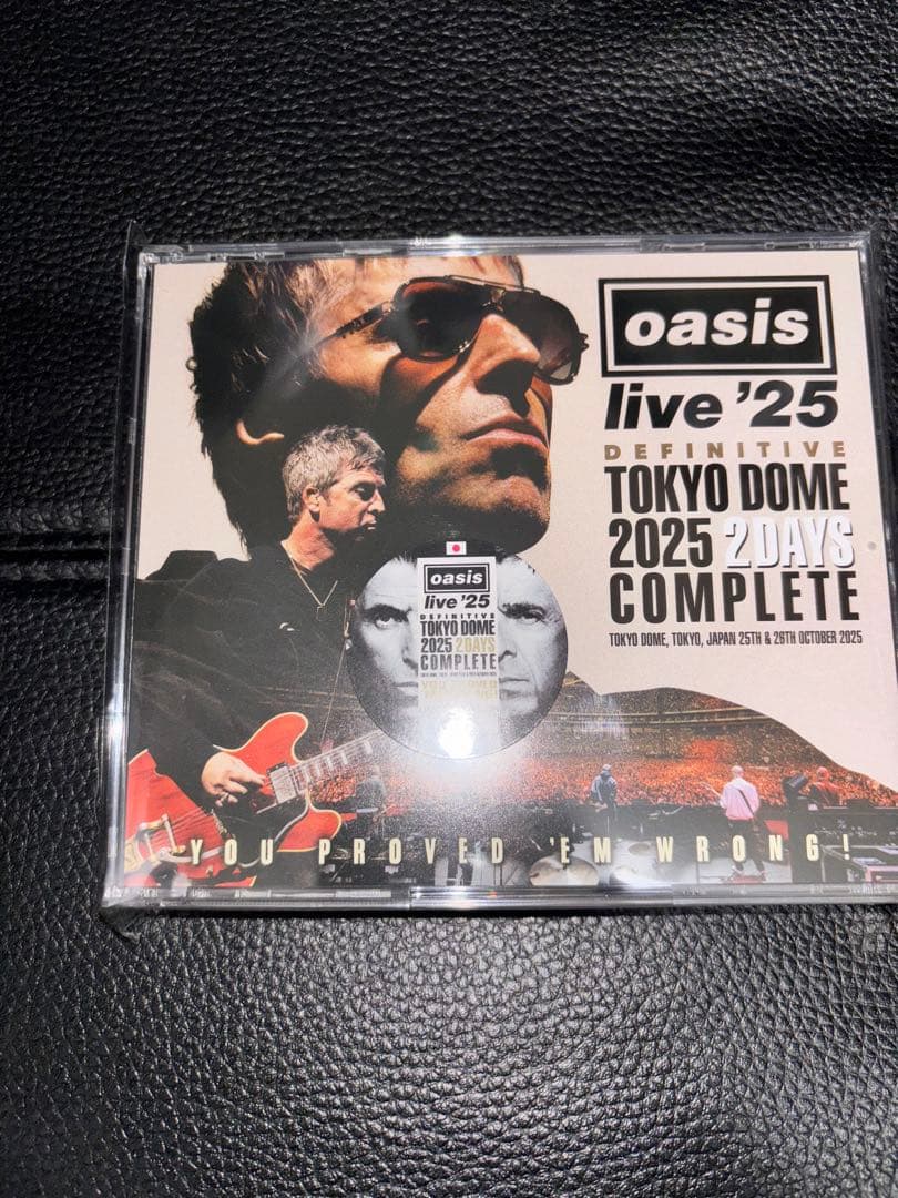 oasis DEFINITIVE TOKYO DOME 2025 新品 特典付き