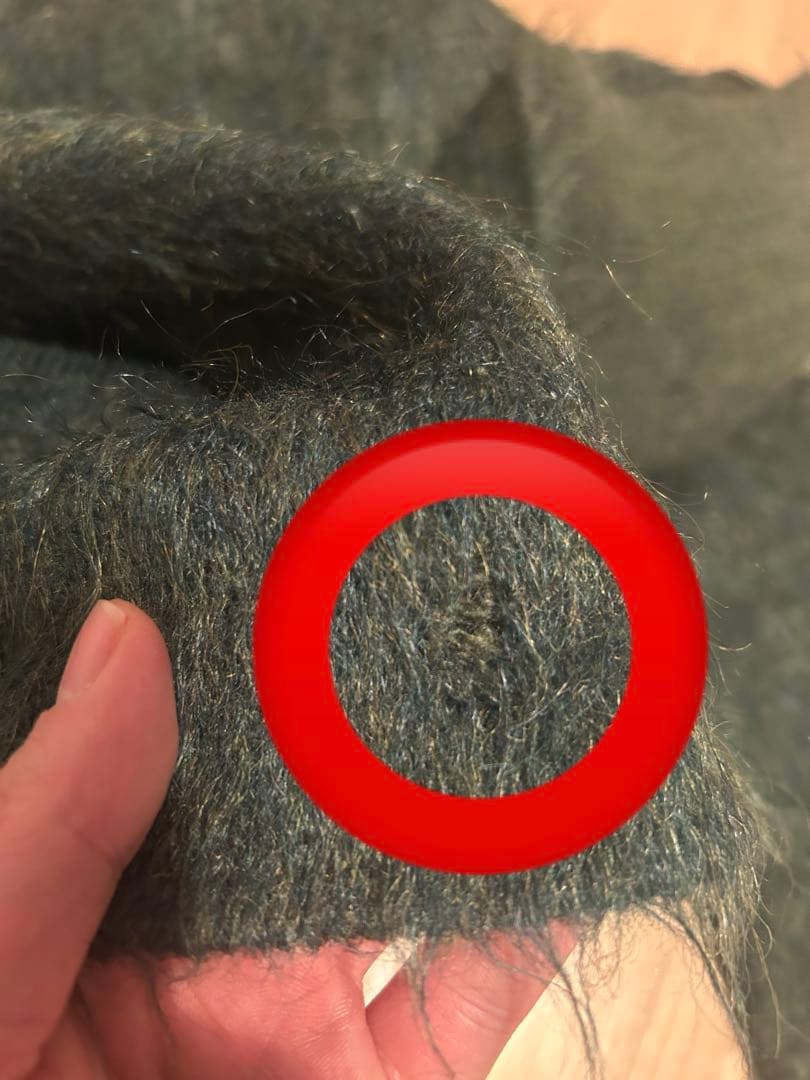 70s ビンテージモヘアカーディガン　毛足長め ヴィンテージ 60s