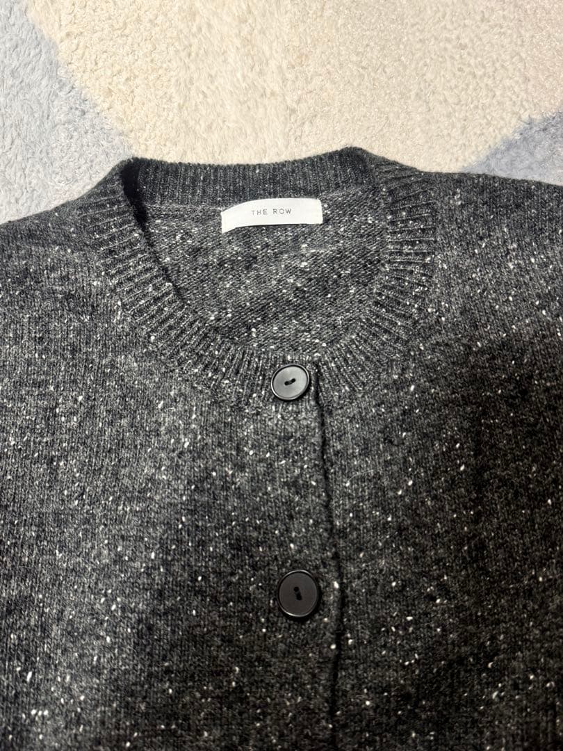 THE ROW ザロウ グレー ウールアカーディガン未使用 L
