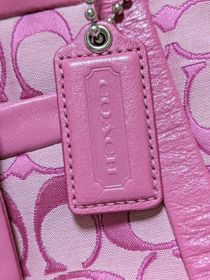 COACH コーチ ピンク トートバッグ 美品