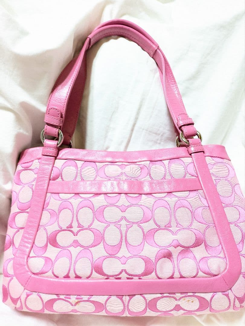 COACH コーチ ピンク トートバッグ 美品