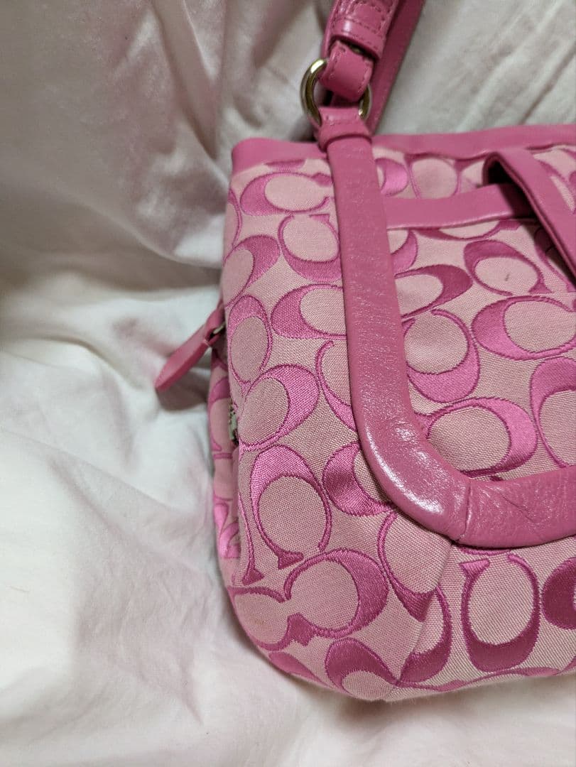 COACH コーチ ピンク トートバッグ 美品