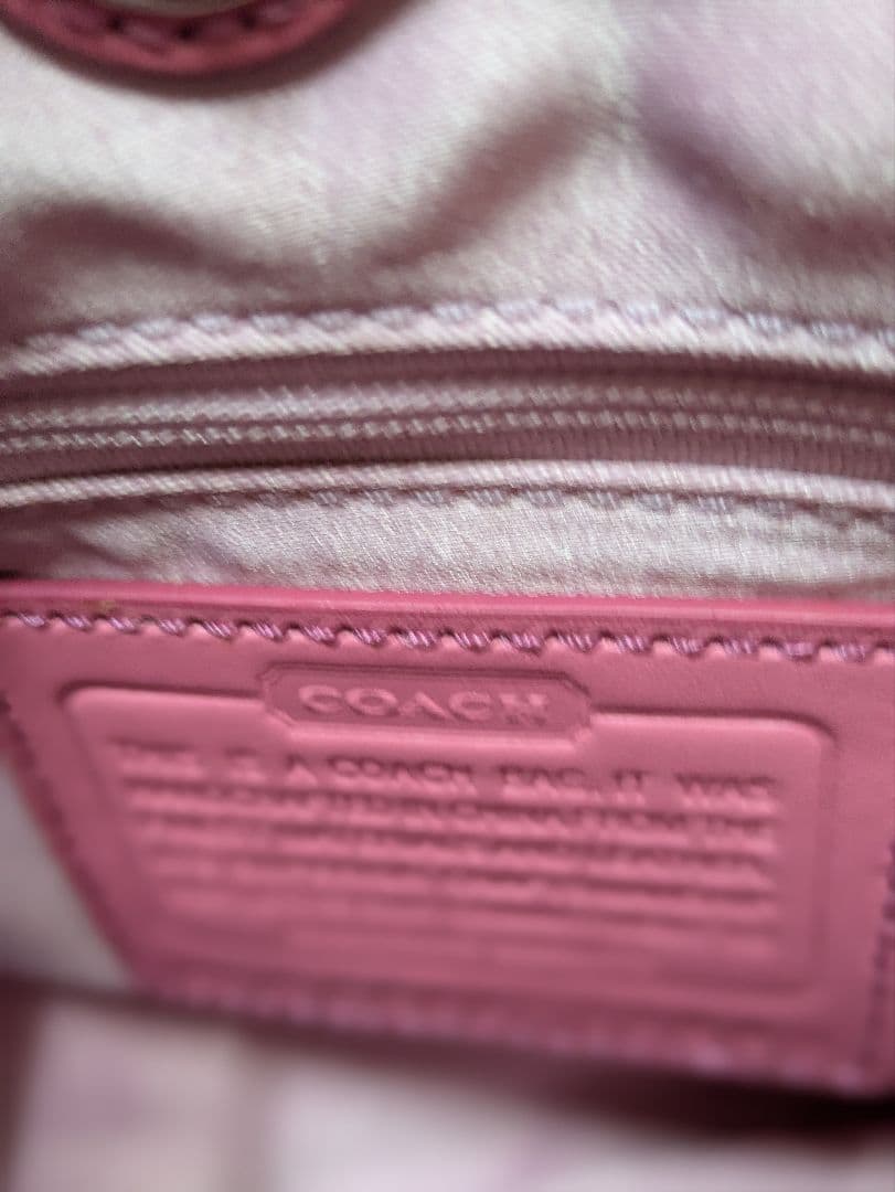 COACH コーチ ピンク トートバッグ 美品