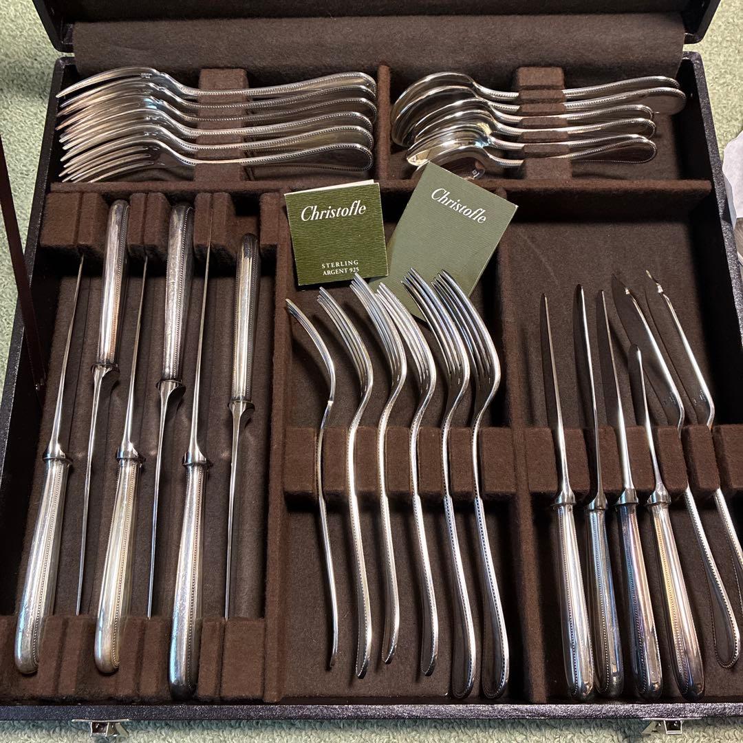 Christofle カトラリーセット 40点　箱ケース付き　美品