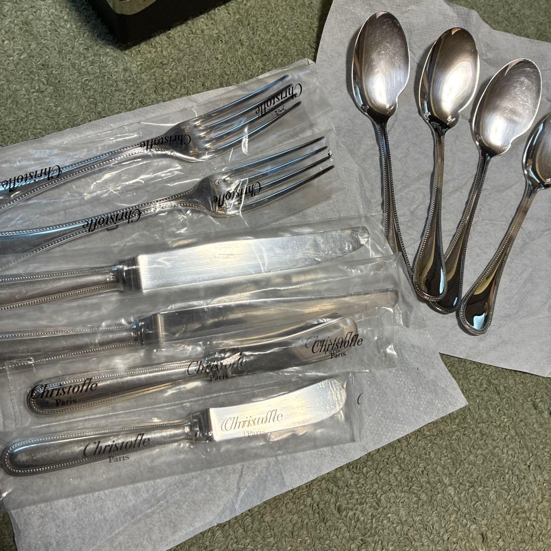 Christofle カトラリーセット 40点　箱ケース付き　美品