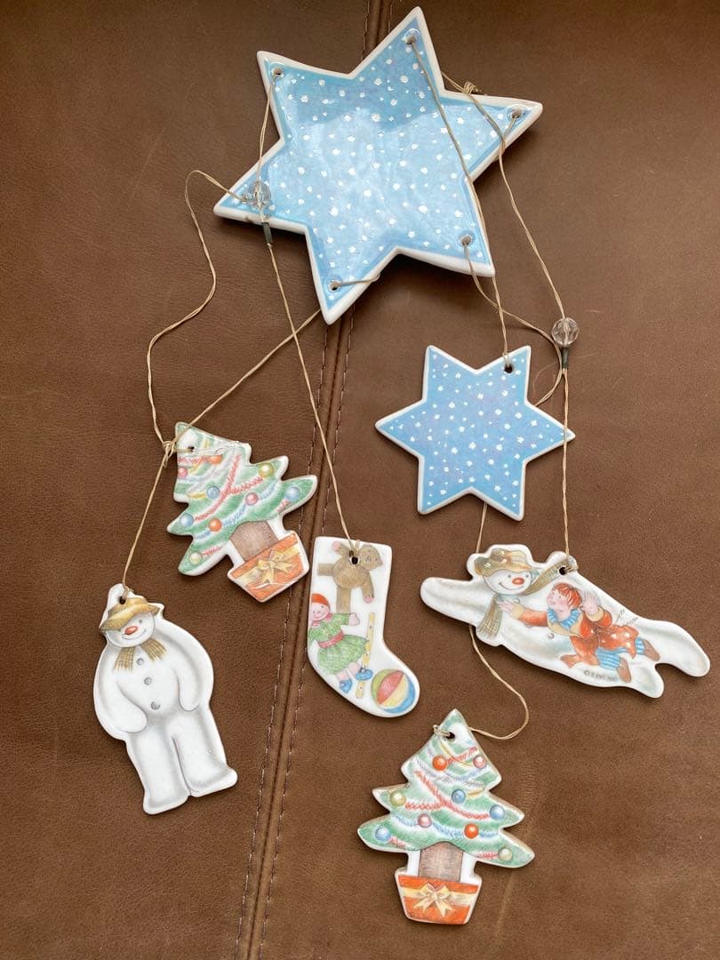 ロイヤルドルトン　スノーマンのモビール　中古