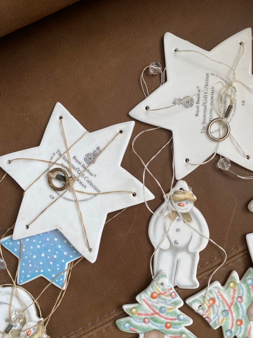 ロイヤルドルトン　スノーマンのモビール　中古