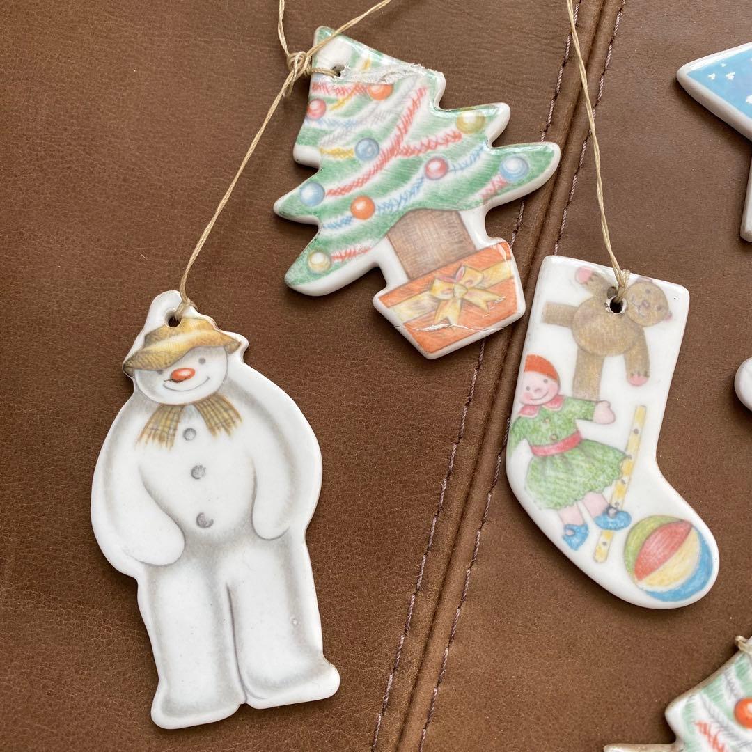 ロイヤルドルトン　スノーマンのモビール　中古