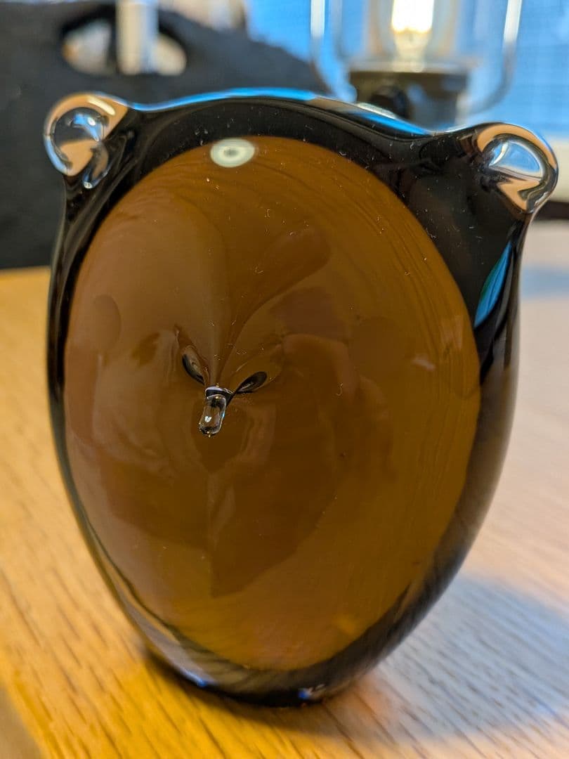 訳アリ　ヴィンテージボヘミアガラス工芸品 動物　1点もの