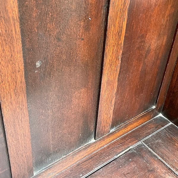 イギリスアンティーク　ホールスタンド　ベンチ・ミラー付き　玄関用ハンガー