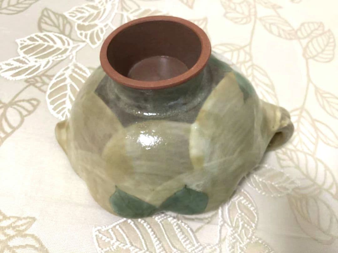 清水 陶あん 色絵付けプレートと鉢のセット