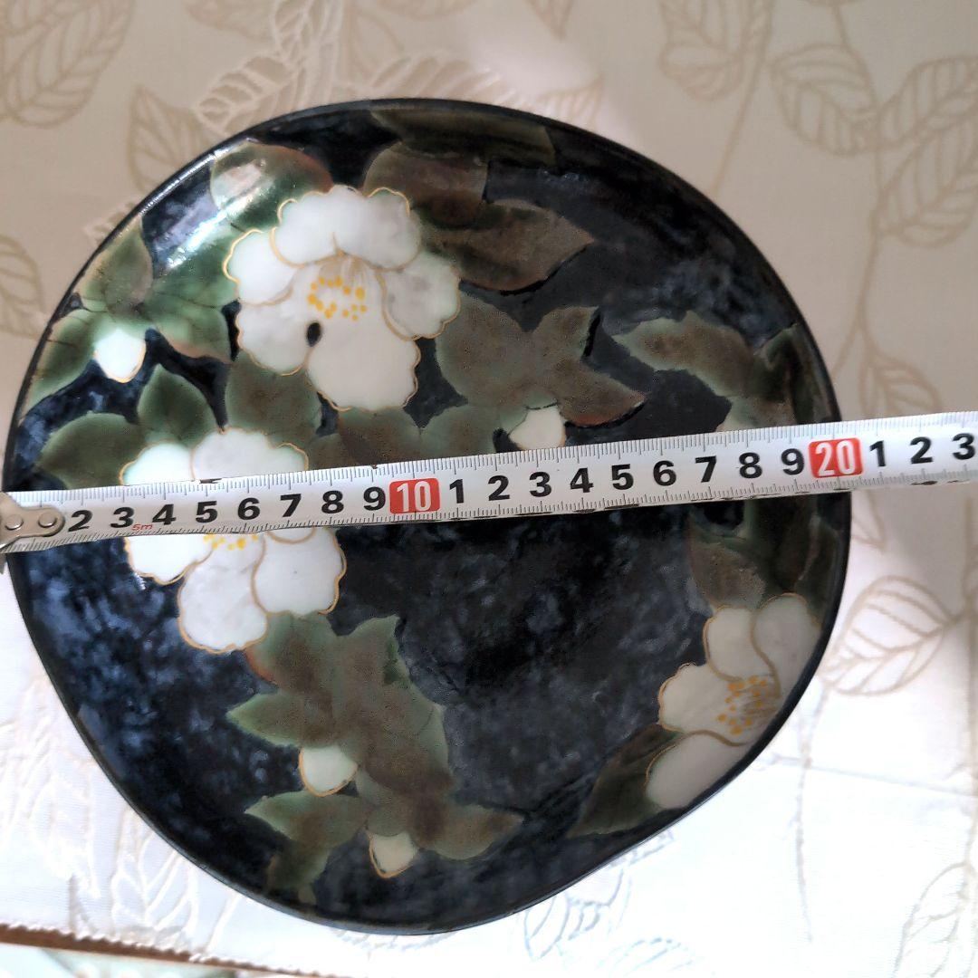 清水 陶あん 色絵付けプレートと鉢のセット