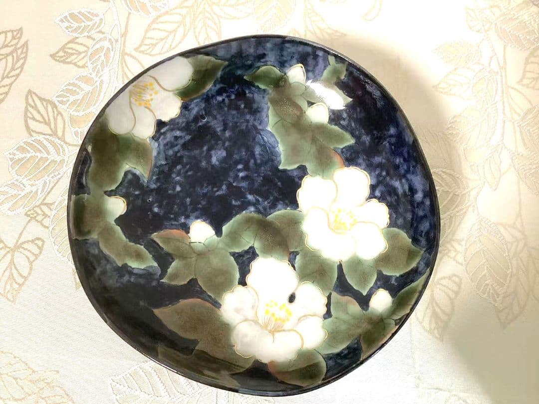 清水 陶あん 色絵付けプレートと鉢のセット