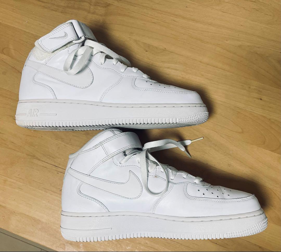 NIKE AIR FORCE 1 MID ホワイト 27cm