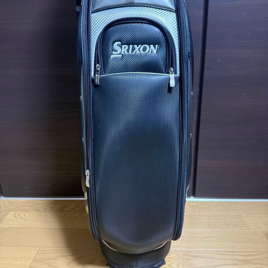 Srixon キャディバッグ ゴルフバッグ ブラック/シルバー