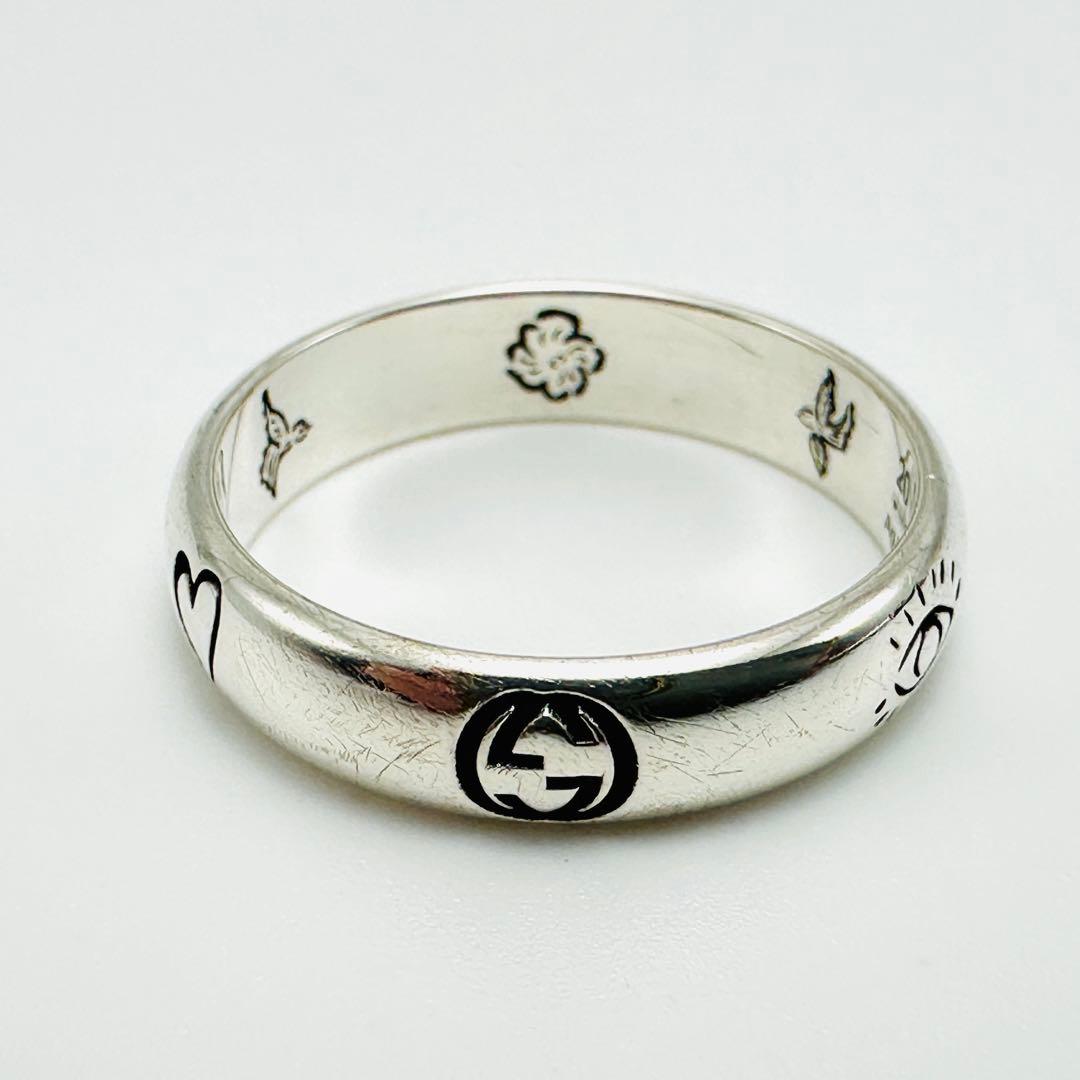 GUCCI ブラインド　フォー　ラブ　シルバーリング　20刻印　Ag925