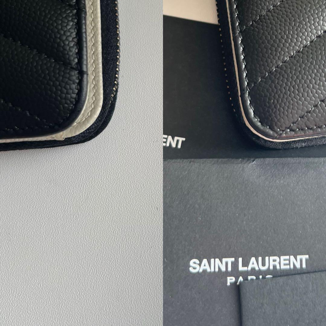 88 極上美品 SAINTLAURENT イヴサンローラン 2つ折り財布