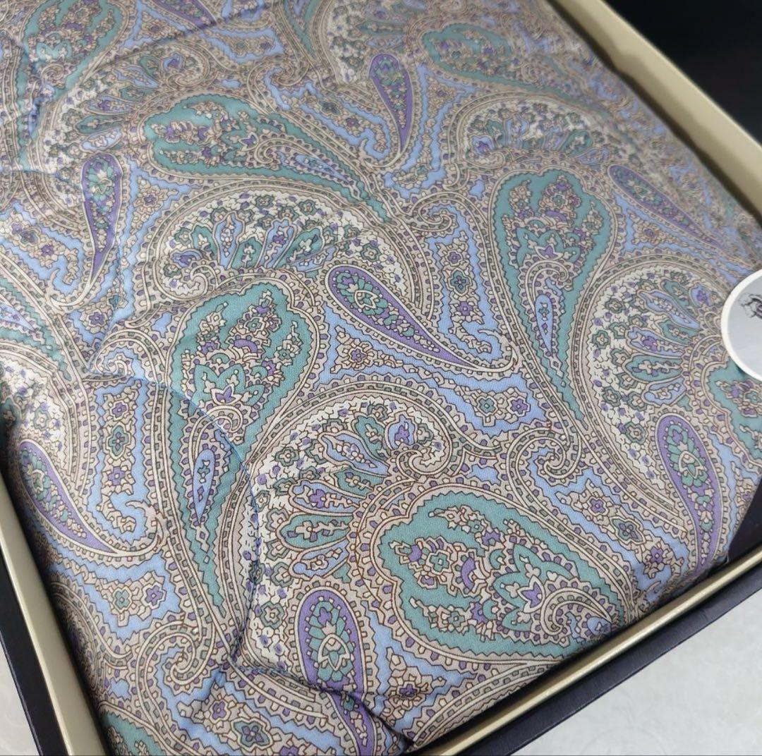 Burberrys ウール混掛け布団 ペイズリー柄 150×200cm