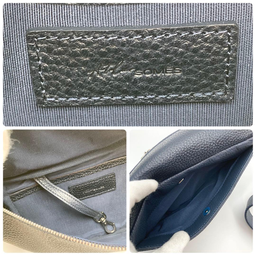 しんしん✨ソメスサドル ギャロップ ウエストポーチ バッグ GL-09 紺