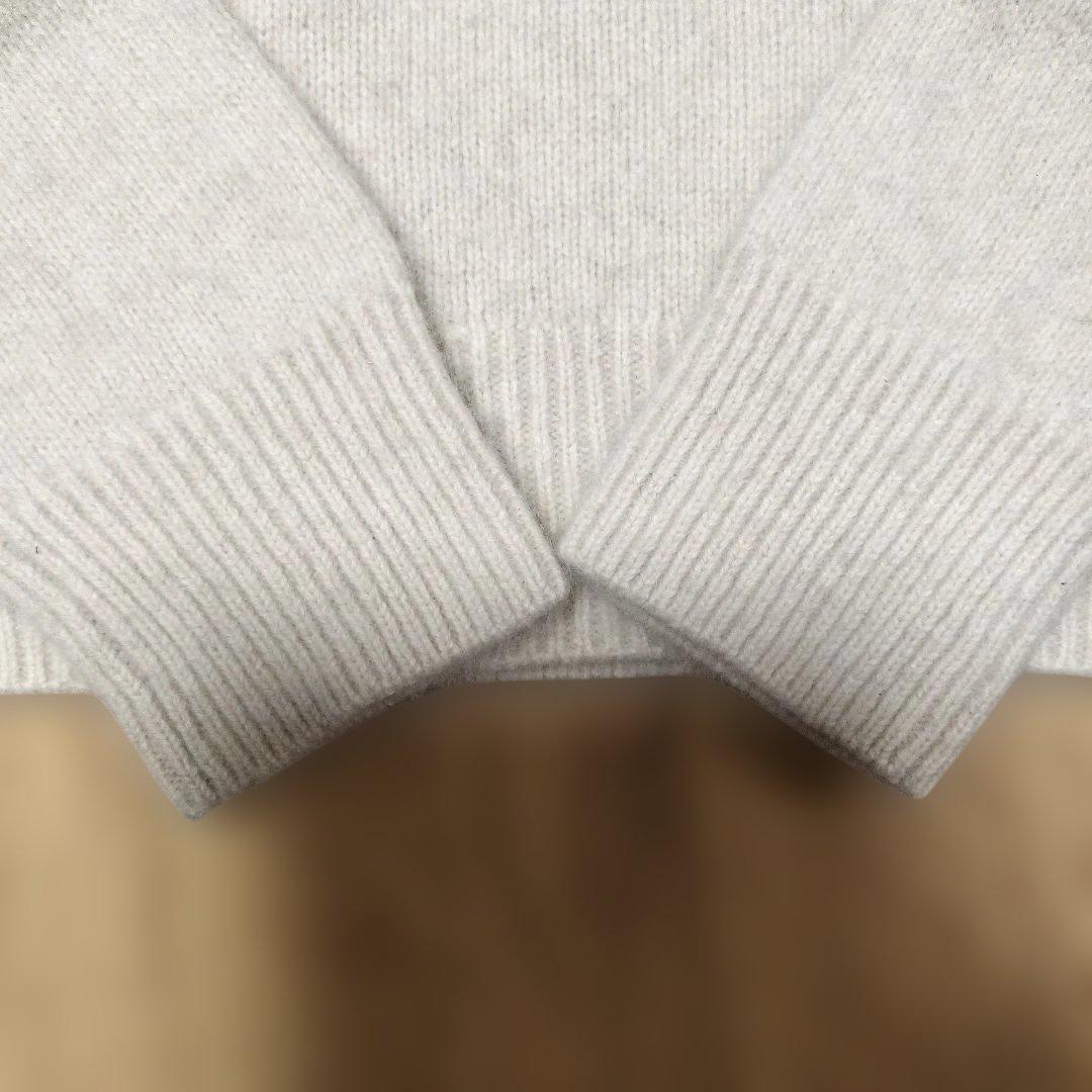 NOBLE　YAK/ヤク ワイドVネックニット