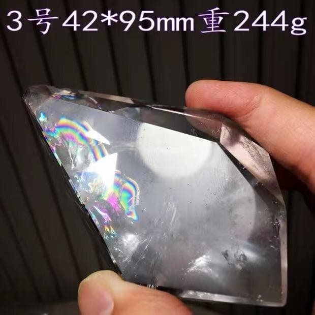 AAA級天然レインボー水晶原石B0113/YS/3/228C