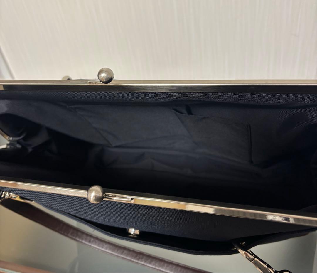 アヤノコウジ　がま口キャリートートバッグ　コーデュラ　ダークネイビー　ビジネス