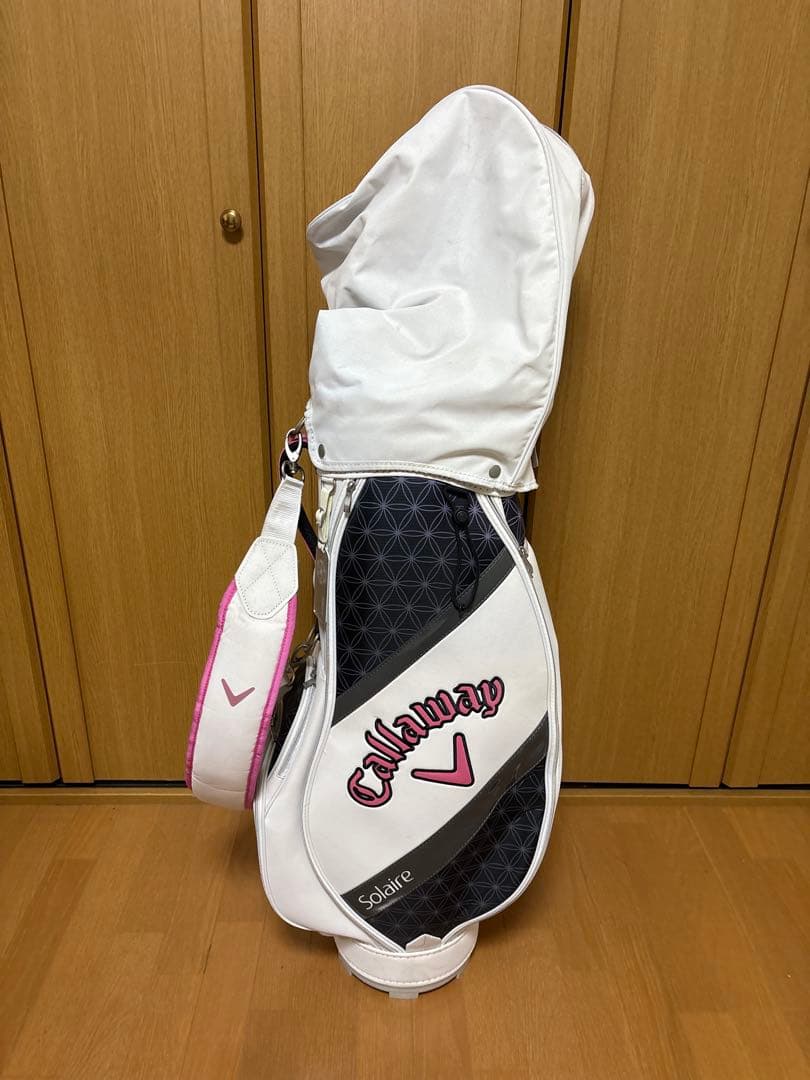 ゆ*ゃ様 キャロウェイ キャディバッグ レディース Solaire ホワイト×ピ