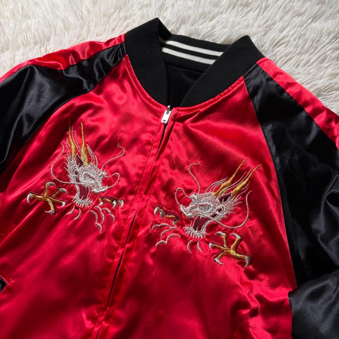 美品/LLサイズ✨hoshihime スカジャン　リバーシブル　別珍　豪華刺繍