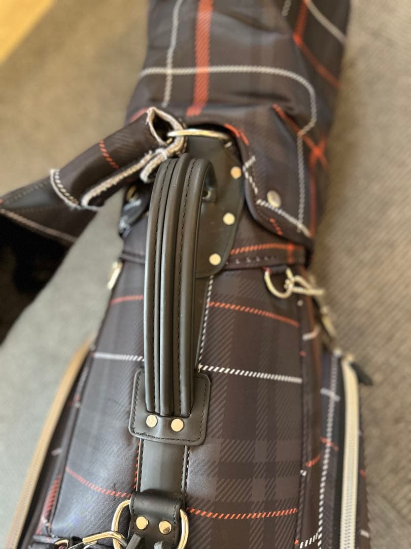 PEARLY GATES チェック柄キャディバッグ 原英莉花　限定品