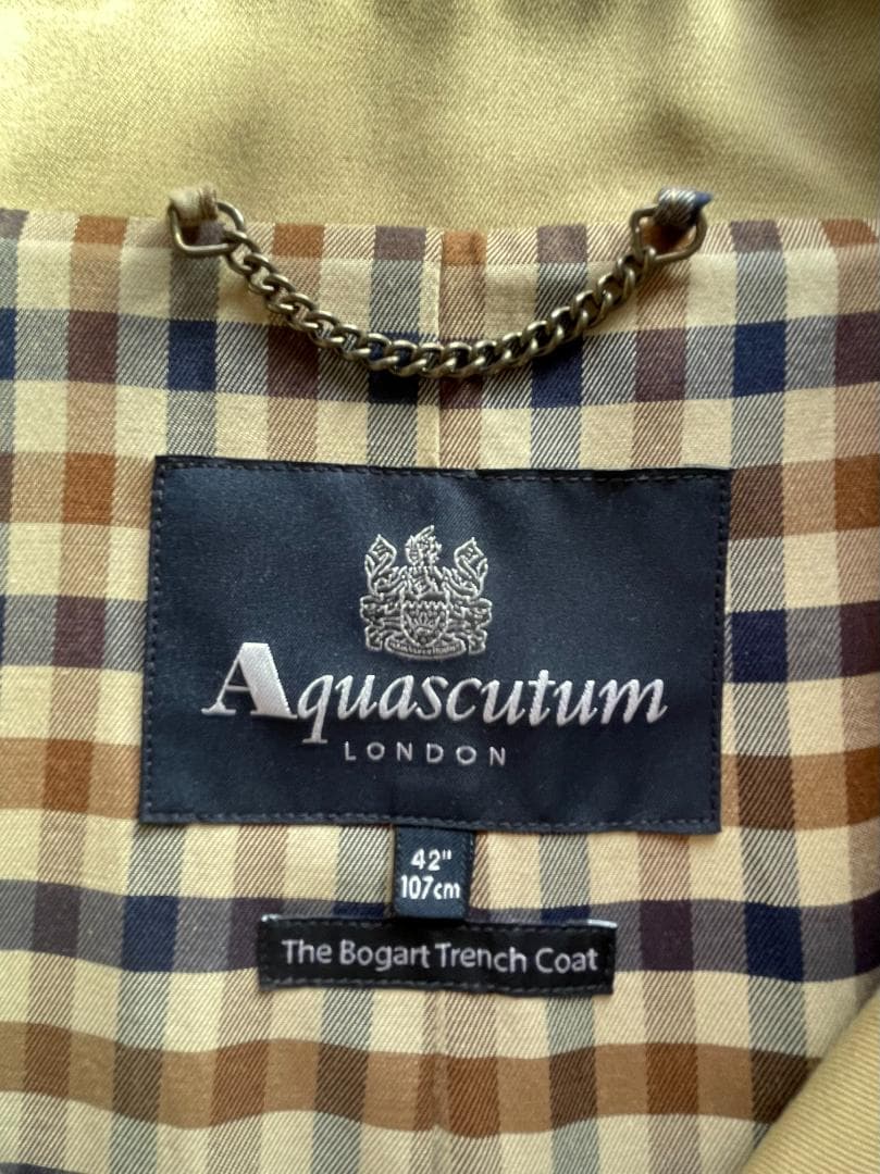 Aquascutum THE BOGART TRENCH 165周年記念モデル