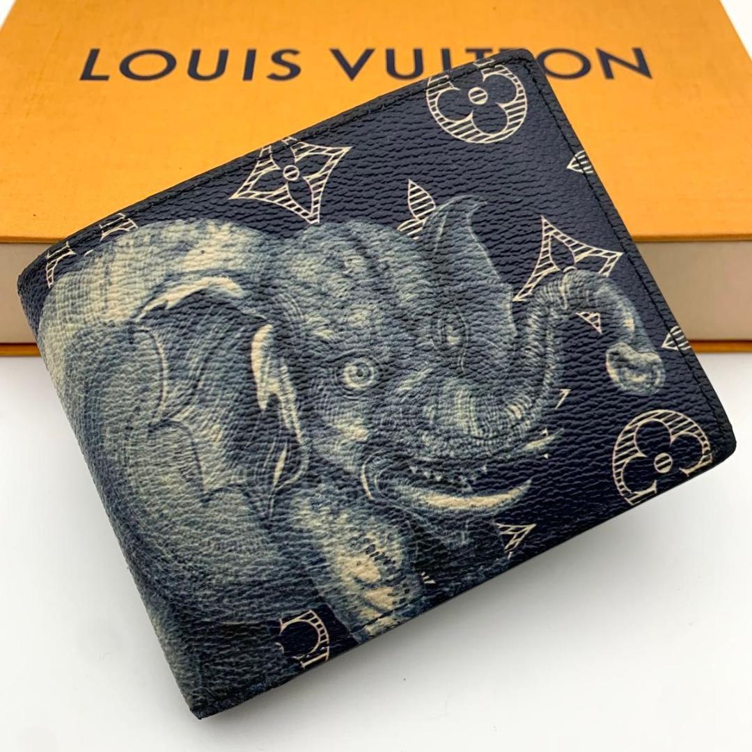 限定 ルイヴィトン ポルトフォイユ マルコ サバンナ 二つ折り 財布 コンパクト