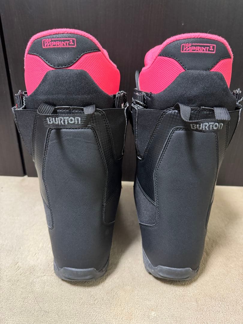 【美品】Burton Moto スノーボードブーツ ブラック/ピンク27.5cm