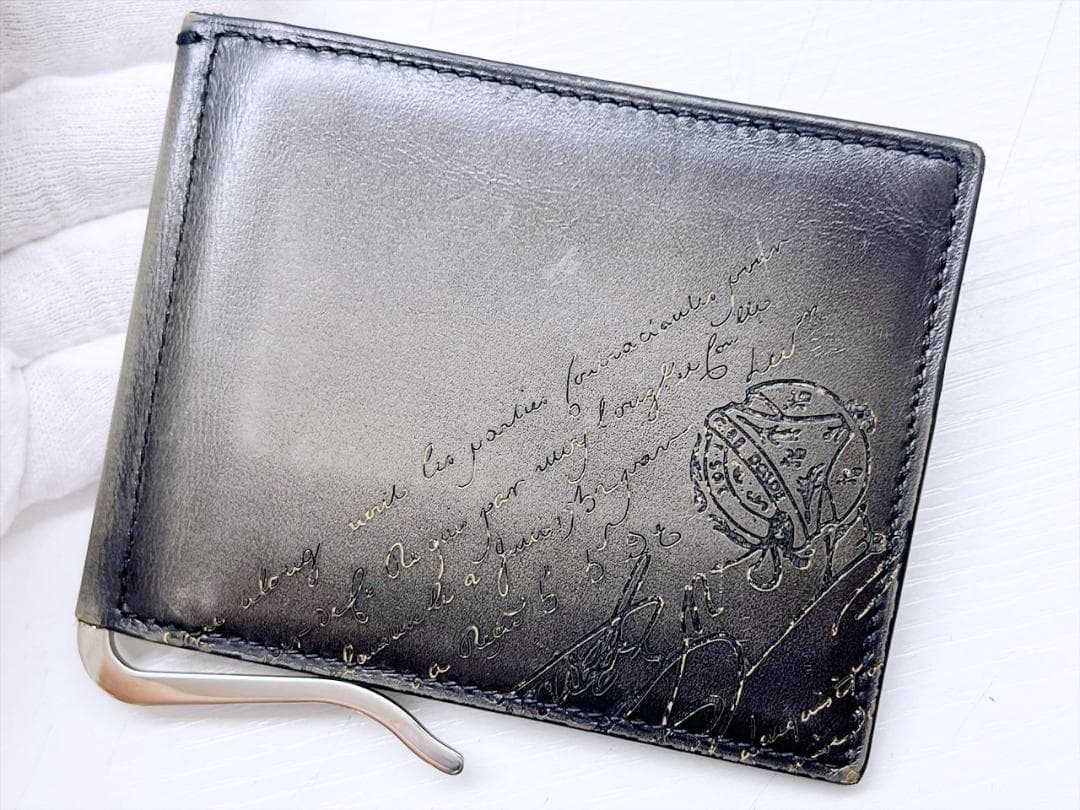 ベルルッティ　フィギュア　スクリットレザー　ビルクリップ　マネークリップ