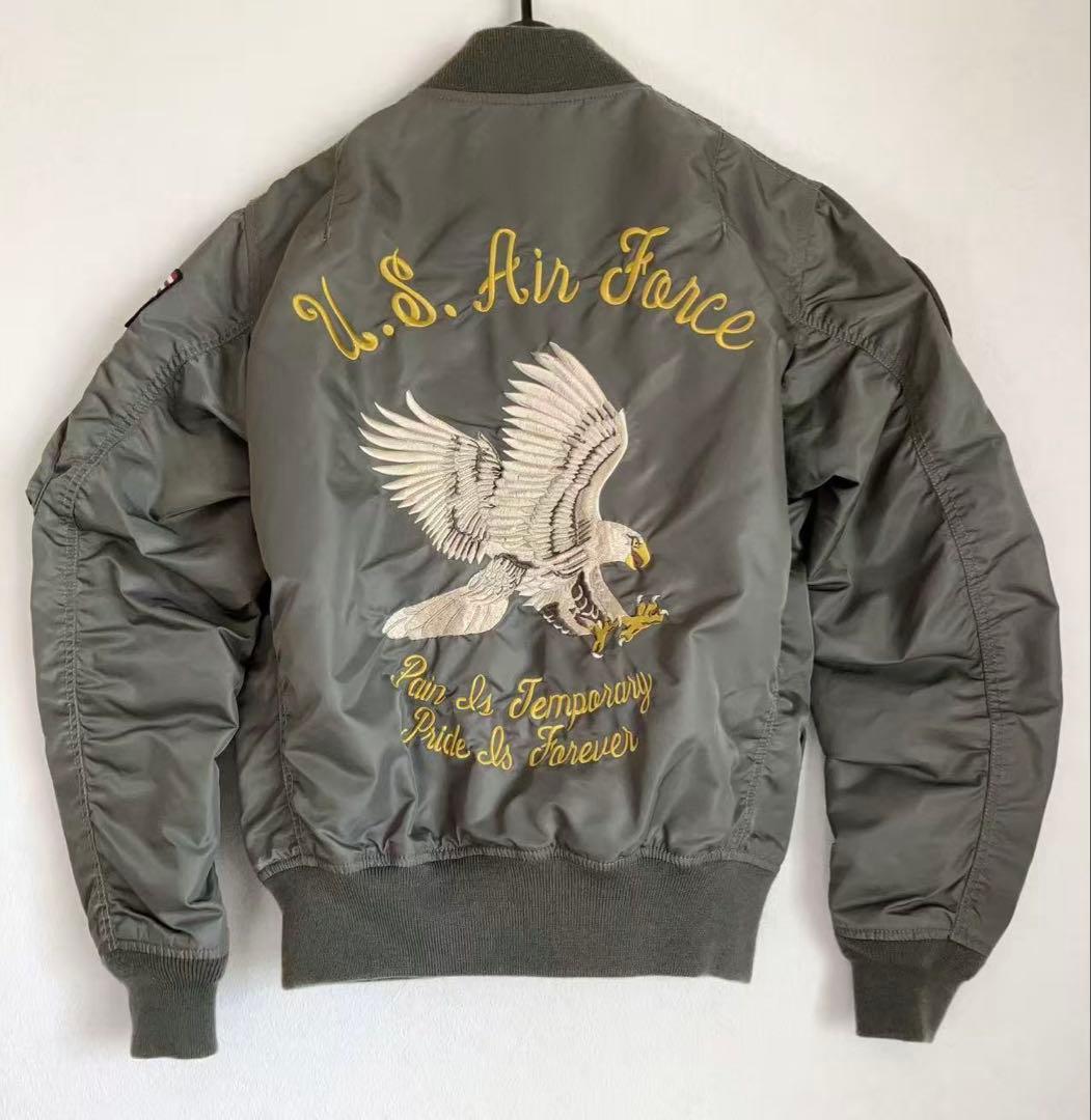 【WEB限定】AVIREX M MA-1フライトジャケット452nd刺繍鷹鷲鳥