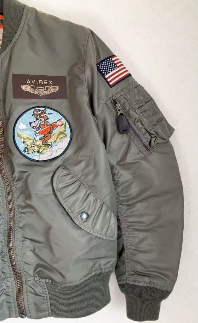 【WEB限定】AVIREX M MA-1フライトジャケット452nd刺繍鷹鷲鳥