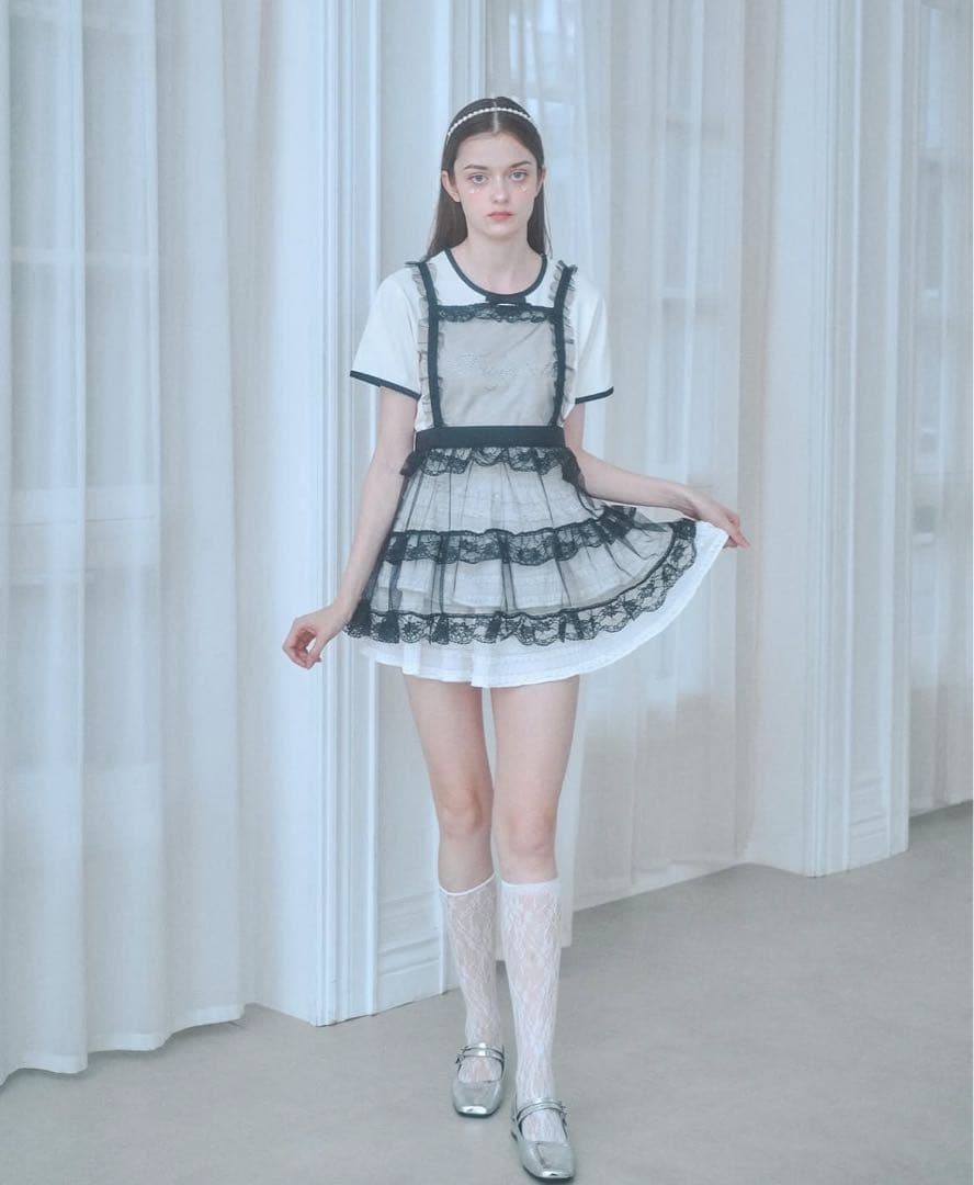 lovilyn 推し活チュールエプロンワンピース ブラック ラビリン　新品未開封