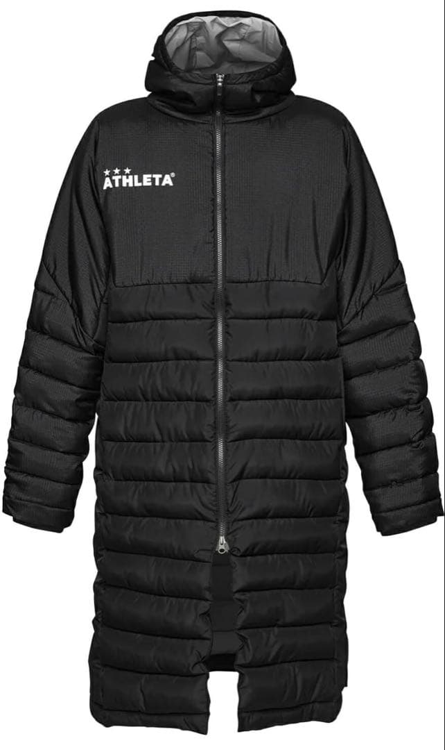 新品 ATHLETA アスレタ ベンチコート 2025年秋冬モデル ブラックM