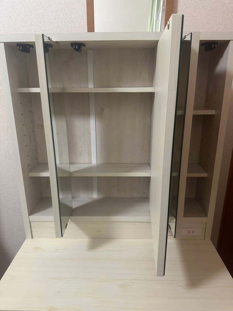美品　三面鏡ドレッサー