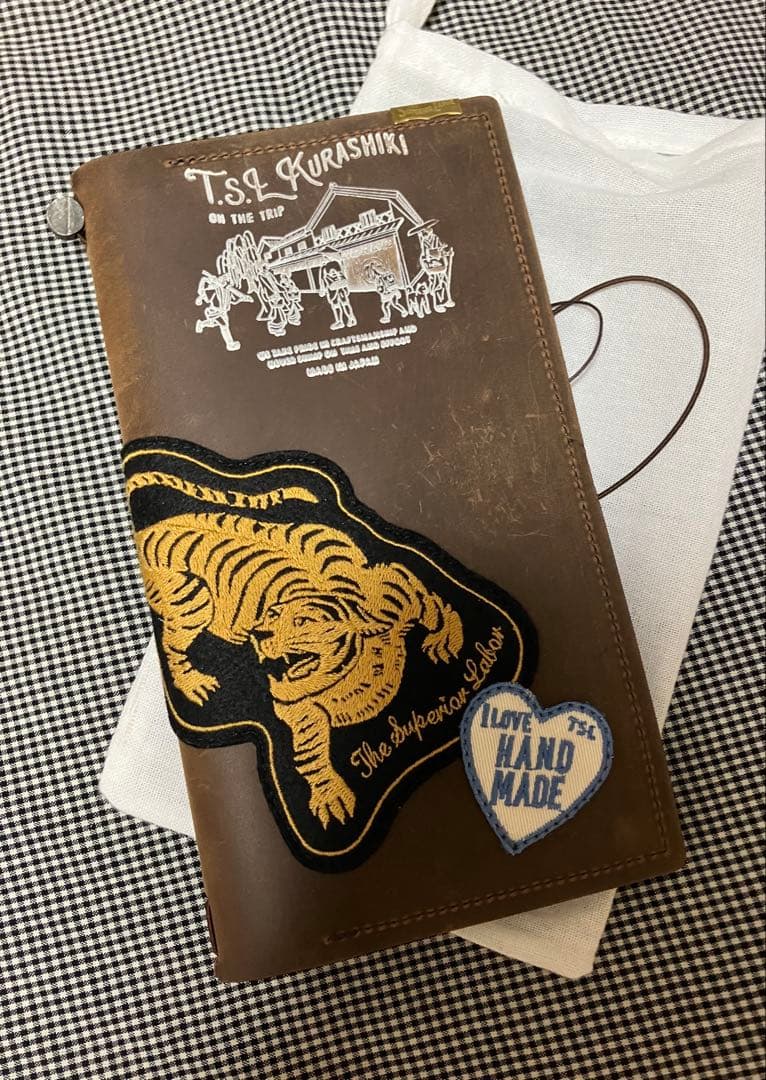【最終価格】T.S.L倉敷限定 カスタム トラベラーズノート ブラウン コンチョ