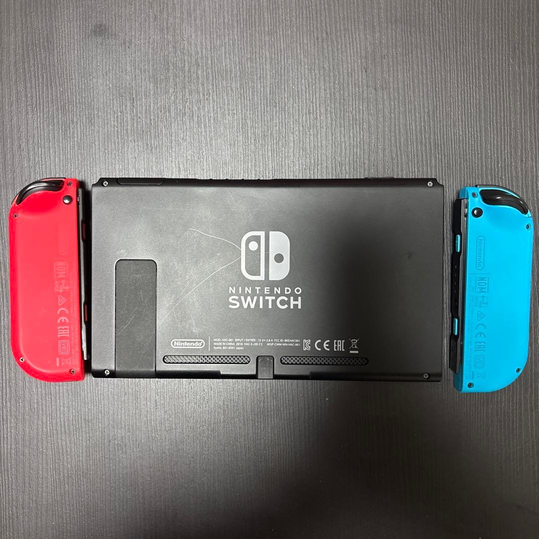 Nintendo Switch 本体 青/赤 外箱・付属品完備