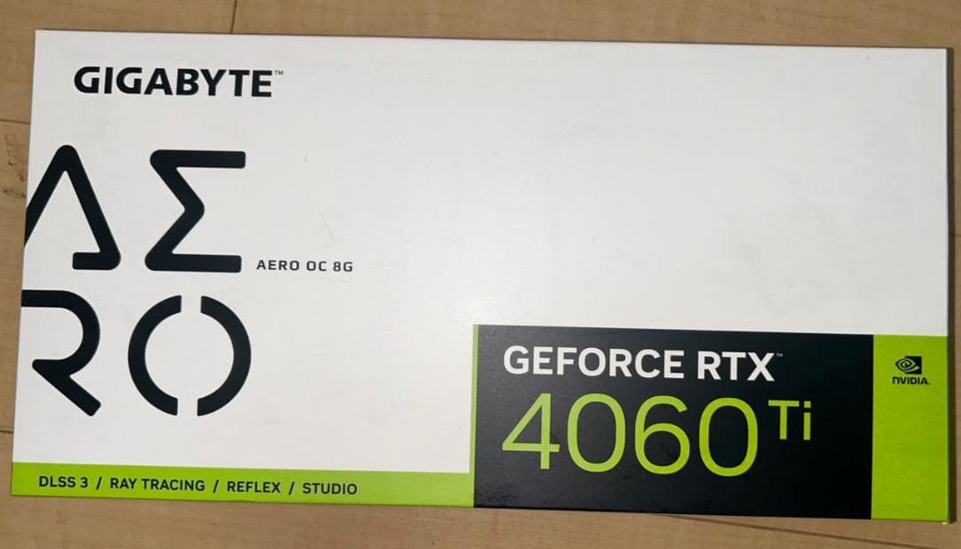 美品・白PC向け GeForce RTX 4060 Ti AERO OC 8G