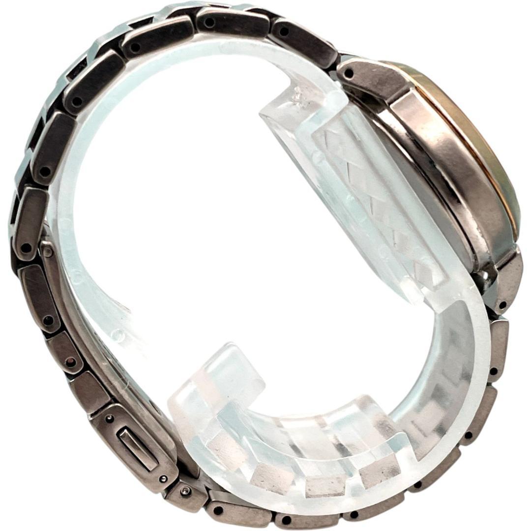 セイコー ルキア ソーラー レディース腕時計 ピンクゴールド×シルバー デイト