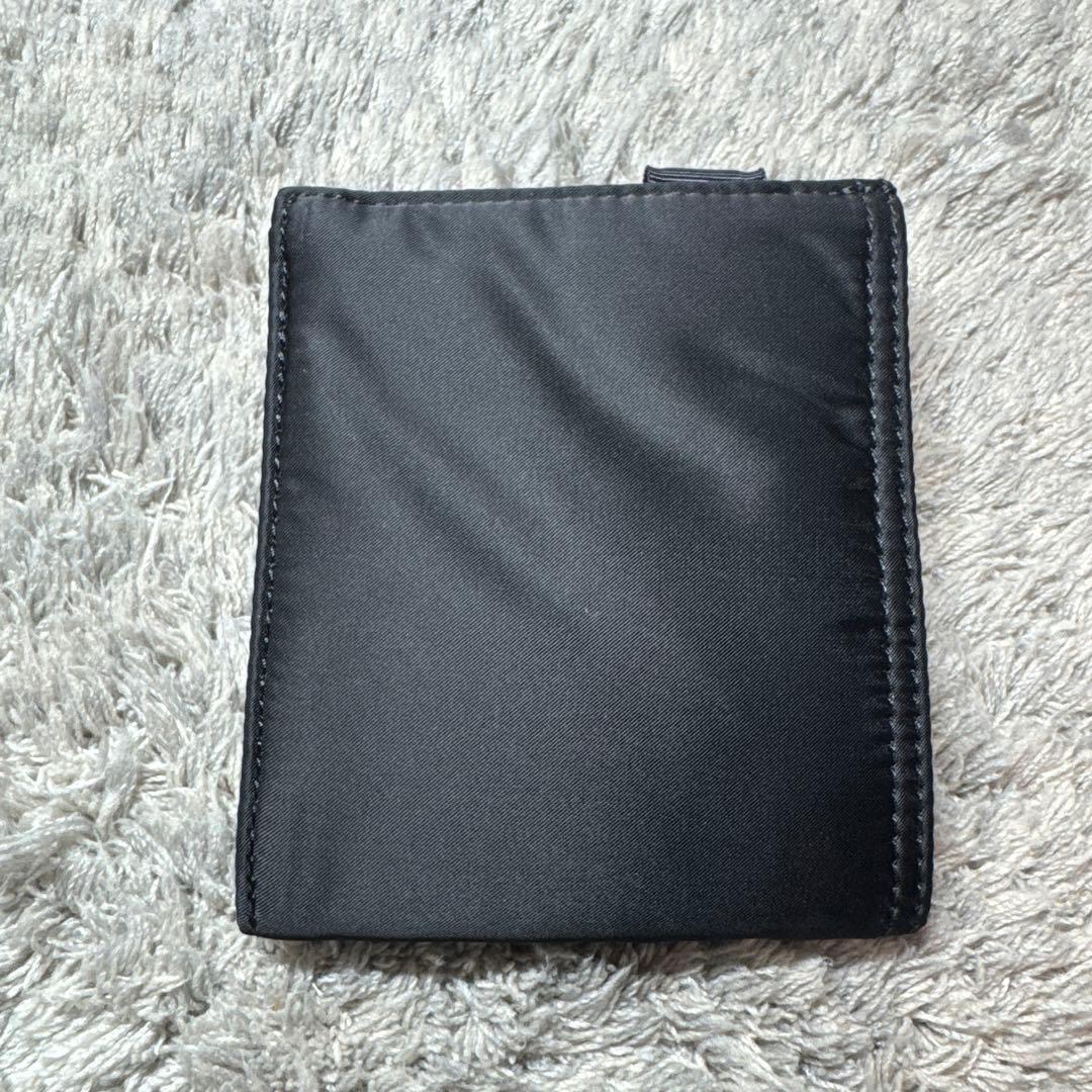 【ほぼ未使用】PORTER ポーター 二つ折り財布 ナイロン ブラック