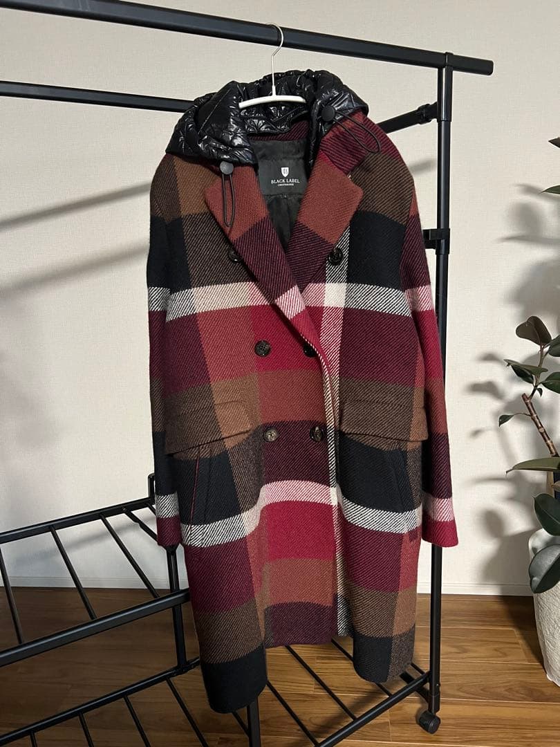 BLACK LABEL CRESTBRIDGE レッドチェック チェスターコート