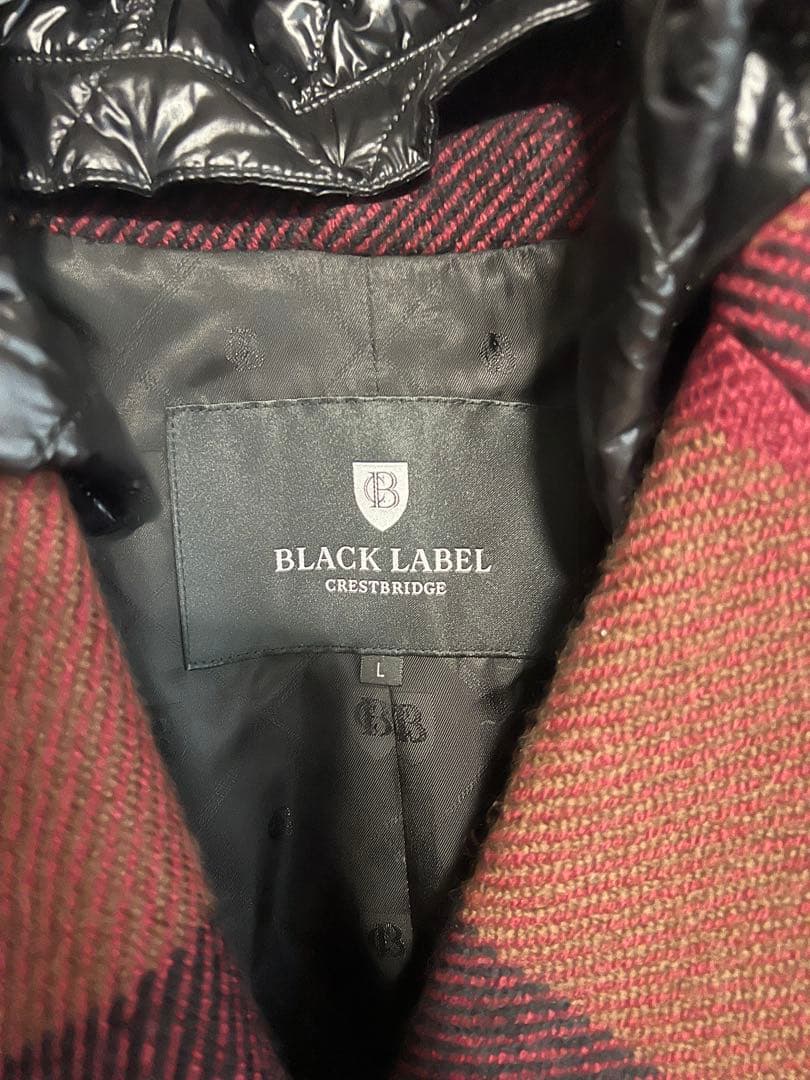 BLACK LABEL CRESTBRIDGE レッドチェック チェスターコート