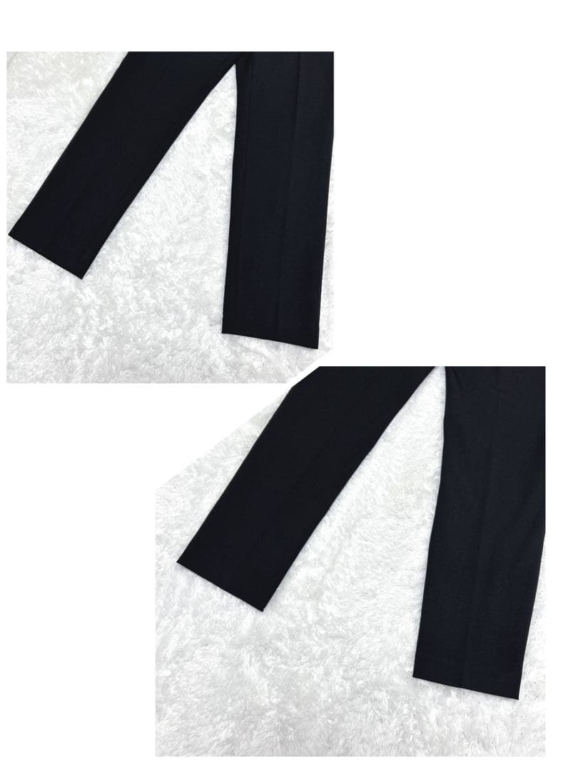 【美品】PLST ウォームリザーブカラーレスジャケット　パンツ　黒　セットアップ