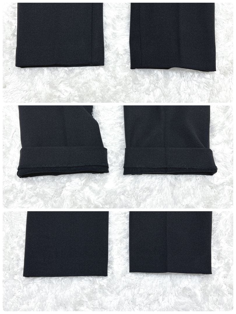 【美品】PLST ウォームリザーブカラーレスジャケット　パンツ　黒　セットアップ