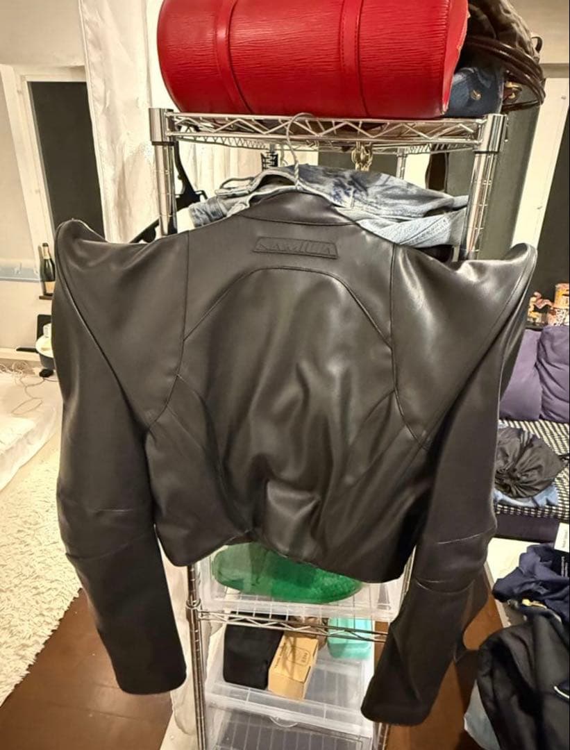 NAMILIA 黒 レザージャケット ショート丈 Mサイズ